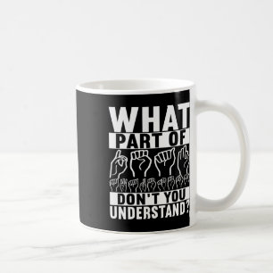アメリカ手話ろう認識度 コーヒーマグカップ