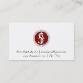 アメリカ手話通訳モノグラム 名刺 (裏面)