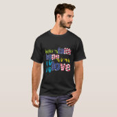 アメリカ手話7月の4th信仰の希望の愛 tシャツ (正面フル)
