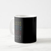 アメリカ手話 アルファベット教師 ASLチャート コーヒーマグカップ (正面左)
