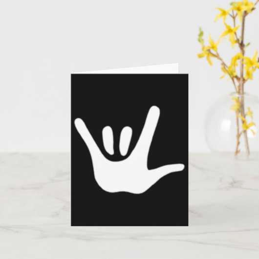 アメリカ手話 愛 ASL 聴覚障害者への理解 カード (黄色い花)