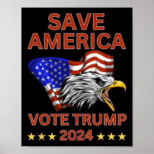 アメリカ投票トランプ2024我々は人々がエノを持っていた ポスター (正面)