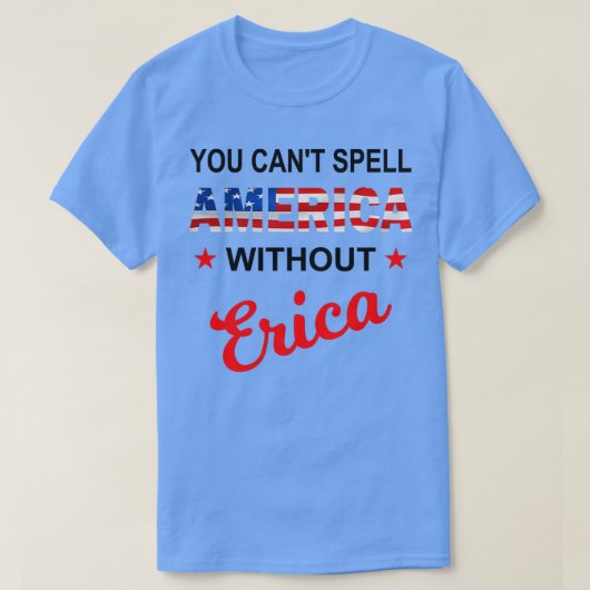 アメリカ抜きでアメリカを綴る事はおもしろい出来ない Tシャツ (デザイン正面)