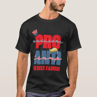 アメリカ支持 トランプ反対 Tシャツ