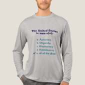 アメリカ政府の多肢選択式問題 トライブレンドTシャツ (正面)