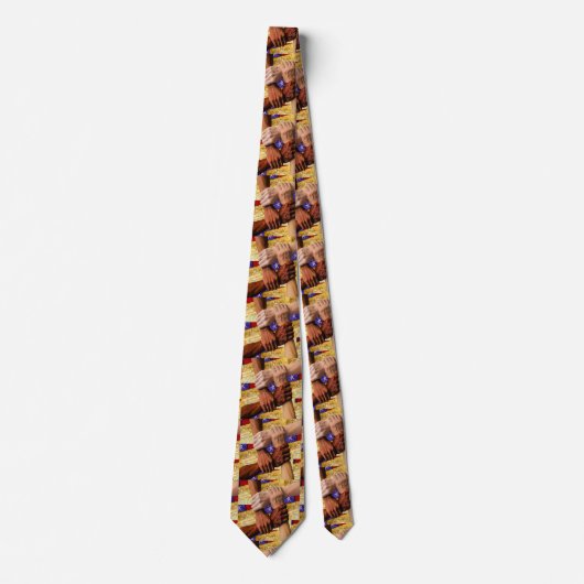 アメリカ政治と手統一された形のネクタイ ネクタイ (正面)