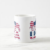 アメリカ政治民主党の共和党のロバ象 コーヒーマグカップ (中央)