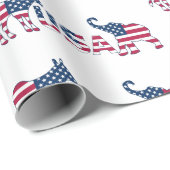 アメリカ政治民主党ロバ共和党象 ラッピングペーパー (ロールコーナー)