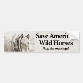 アメリカ救のワイルドウマストップーのラウンドップ！ バンパーステッカー