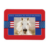 アメリカ救のワイルドウマズフレキシマグネット マグネット (横)