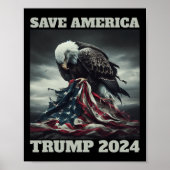 アメリカ救サッド・イーグル・アメリカ国旗が決して表れなかった ポスター (正面)