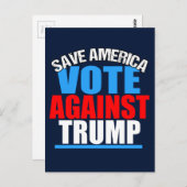 アメリカ救トランプに対する投票 ポストカード (正面/裏面)