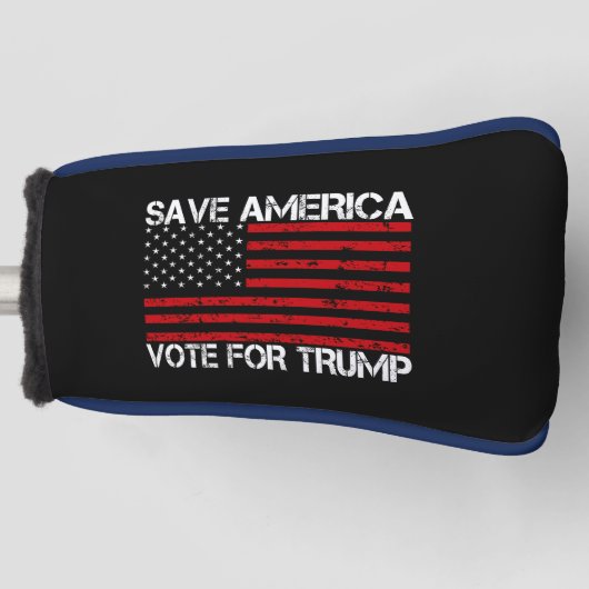 アメリカ救トランプの投票 ゴルフヘッドカバー (正面)