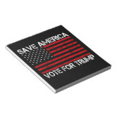 アメリカ救トランプの投票 ノートパッド (アングル)