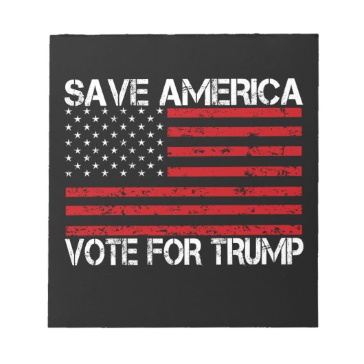 アメリカ救トランプの投票 ノートパッド (正面)