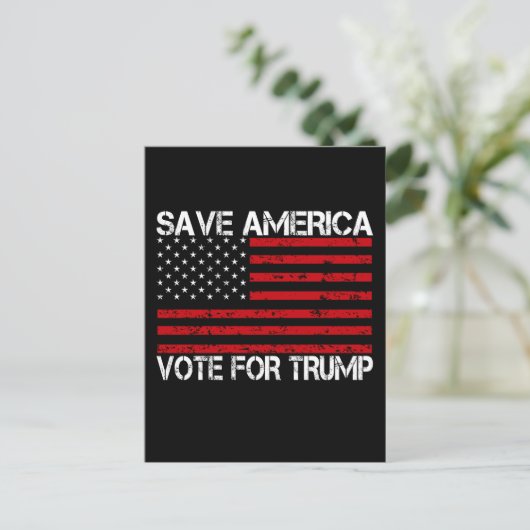 アメリカ救トランプの投票 ポストカード (スタンド正面)