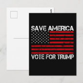 アメリカ救トランプの投票 ポストカード (正面/裏面)