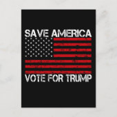 アメリカ救トランプの投票 ポストカード (正面)