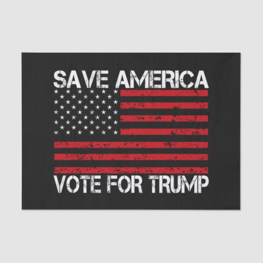 アメリカ救トランプの投票 薄葉紙 (正面)