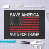 アメリカ救トランプの投票 薄葉紙 (クラフト)