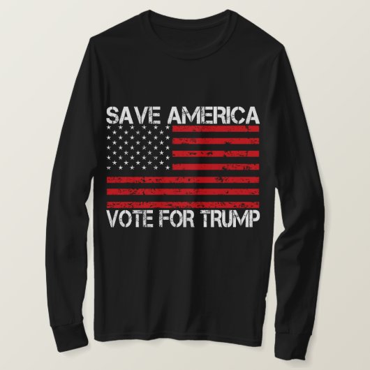 アメリカ救トランプの投票 Tシャツ (デザイン正面)