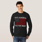 アメリカ救トランプの投票 Tシャツ (正面フル)