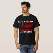 アメリカ救トランプの投票 Tシャツ (正面フル)