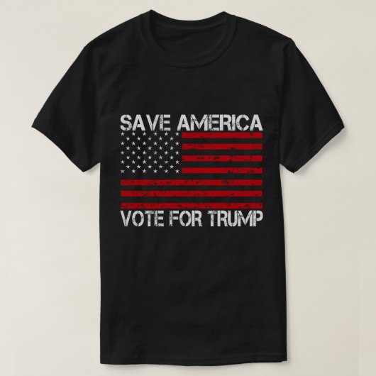 アメリカ救トランプの投票 Tシャツ (デザイン正面)