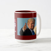 アメリカ救トランプ2024 ツートーンマグカップ (正面右)