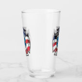 アメリカ救急医療隊員消防局 タンブラーグラス (右)