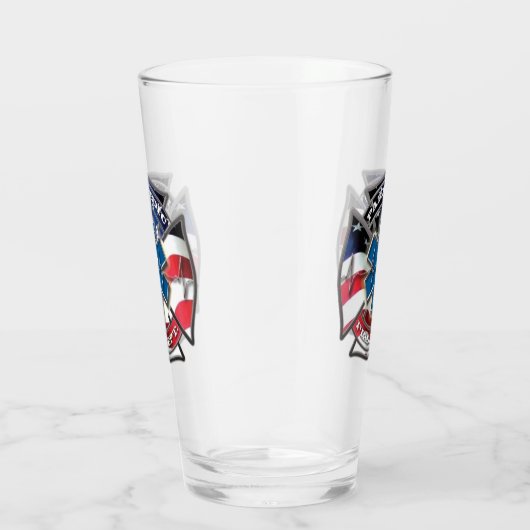 アメリカ救急医療隊員消防局 タンブラーグラス (右)