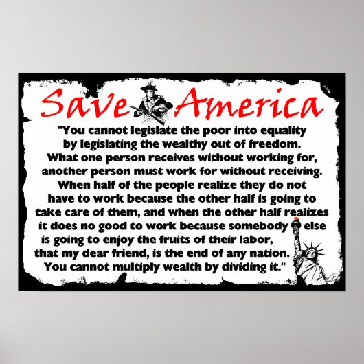 アメリカ救! ポスター (正面)