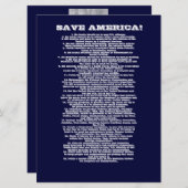 アメリカ救 案内状