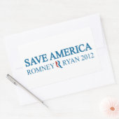 アメリカ救 長方形シール (封筒)