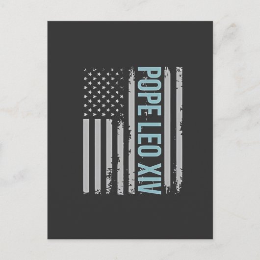 アメリカ教皇レオ・カトリック教会キリスト教信仰 シーズンポストカード (正面)