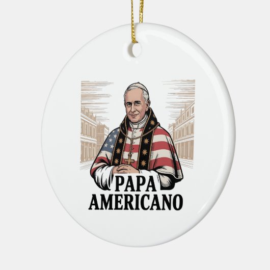 アメリカ教皇レオ・カトリック教会キリスト教信仰 セラミックオーナメント (左)