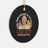 アメリカ教皇レオ・カトリック教会キリスト教信仰 セラミックオーナメント (右)