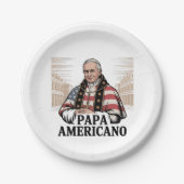 アメリカ教皇レオ・カトリック教会キリスト教信仰 ペーパープレート (正面)