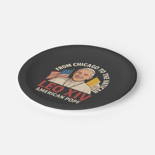 アメリカ教皇レオ・カトリック教会キリスト教信仰 ペーパープレート (アングル)