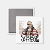 アメリカ教皇レオ・カトリック教会キリスト教信仰 マグネット (正面/裏面)