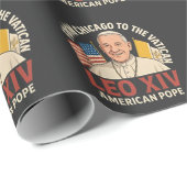 アメリカ教皇レオ・カトリック教会キリスト教信仰 ラッピングペーパー (ロールコーナー)