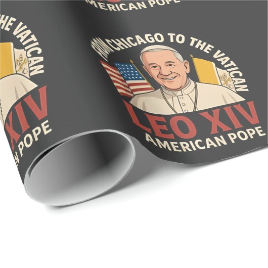 アメリカ教皇レオ・カトリック教会キリスト教信仰 ラッピングペーパー (ロールコーナー)