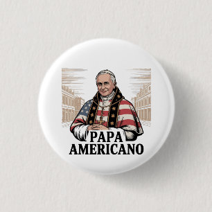 アメリカ教皇レオ・カトリック教会キリスト教信仰 缶バッジ