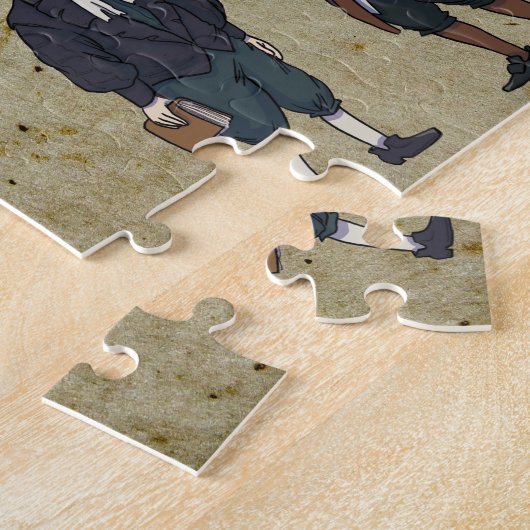 アメリカ教育用ジグソーパズルを作った男たち ジグソーパズル (側面)