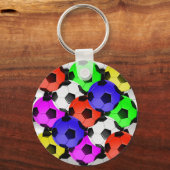 アメリカ数々ののサッカーまたはサッカー キーホルダー (正面)