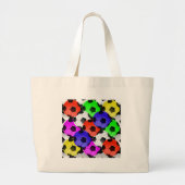 アメリカ数々ののサッカーまたはサッカー ラージトートバッグ (正面)