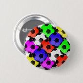 アメリカ数々ののサッカーまたはサッカー 缶バッジ (正面&裏面)