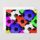 アメリカ数々ののサッカーやサッカー ポストカード (正面/裏面)