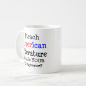 アメリカ文教え学 コーヒーマグカップ (正面左)