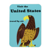 アメリカ旅行のポスター マグネット (縦)